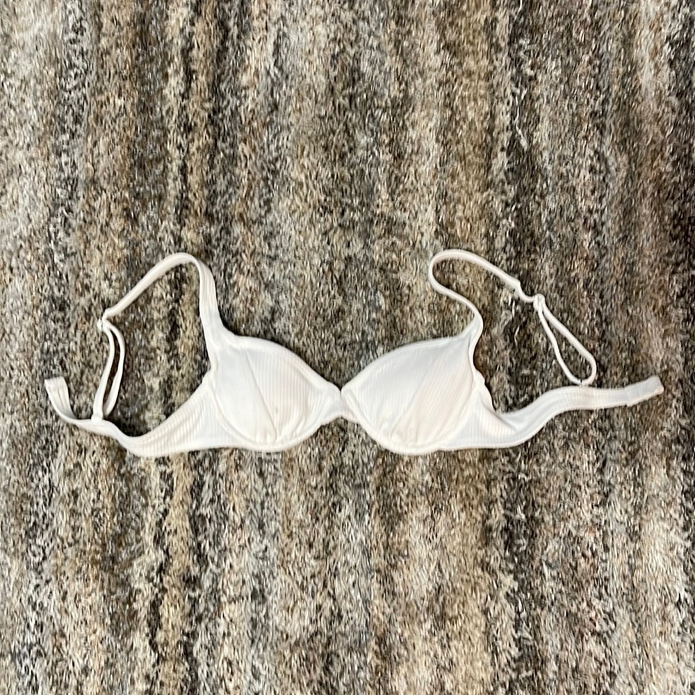 Small Xhilaration white bikini top